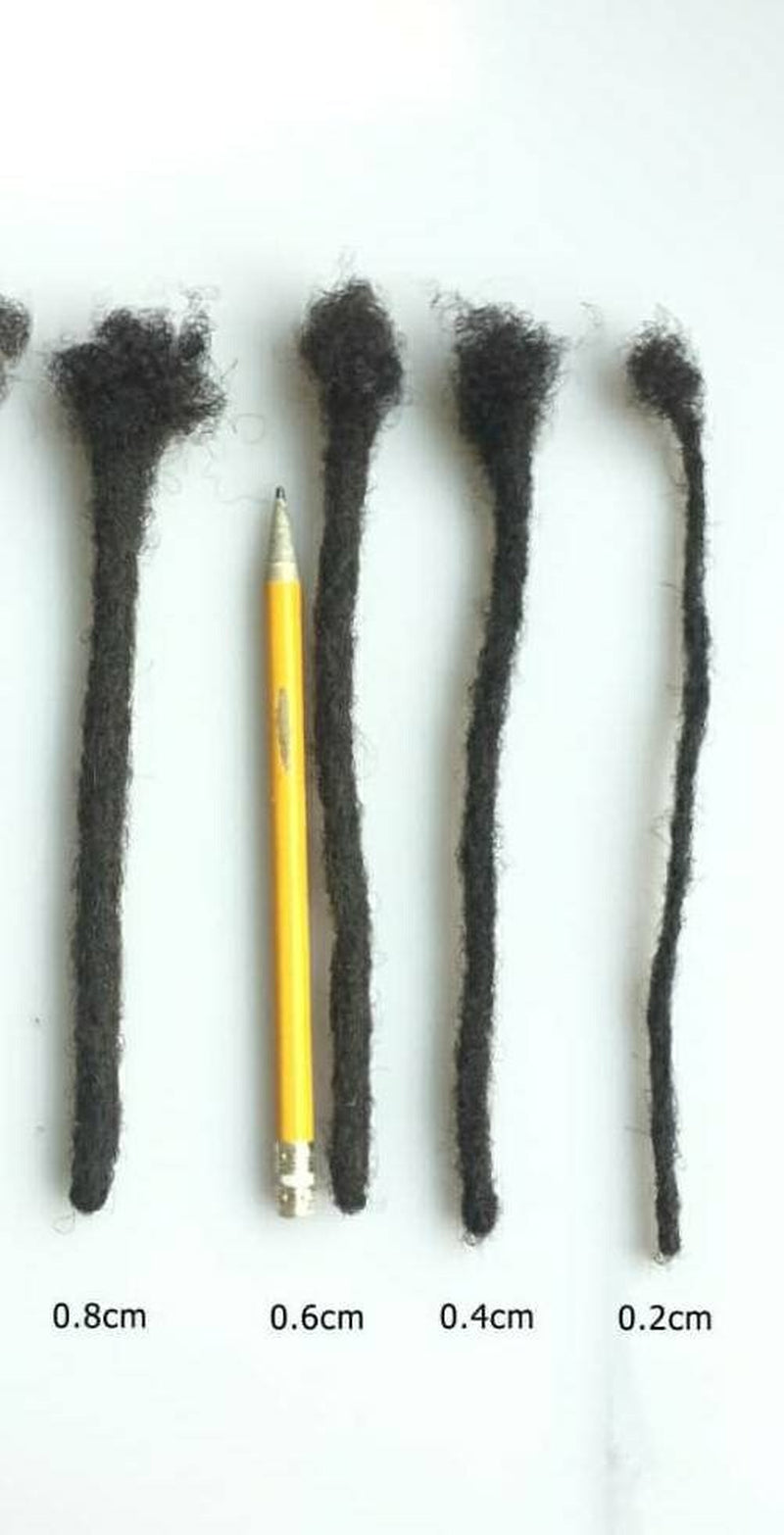 100% Human Hair Dreadloc Extensions with Honey Blonde Tips , Custom Permanent Dreads for Male Female Kids Locks 10 Locks per Bundle