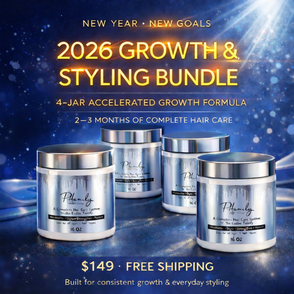 4-Jar New & Improved Accelerated Growth Formula Bundle - PHamily Hair Care 