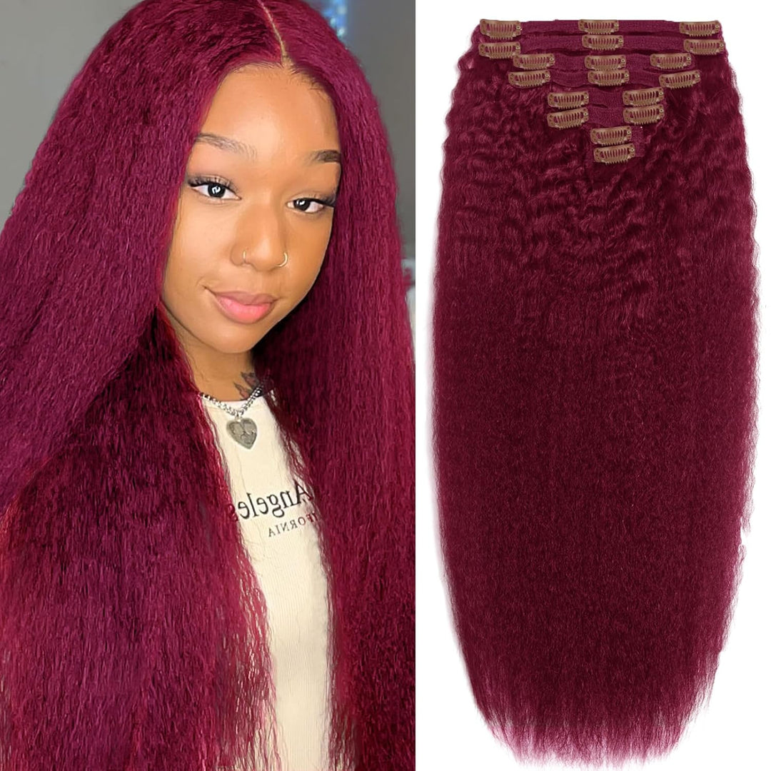 Hair Extension Clip-Ins - Real Human Hair Extensions 120G 8Pcs 18Inch,Soft & Natural Straight Double Weft for Women #P427 Chocolate Brown to Honey Blonde Extensions Real Human Hair Clip Ins