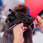 HH&LL 12Pcs Hair Clips for Styling – Wide Teeth & Double-Hinged Design – Alligator Styling Sectioning Clips of Professional Hair Salon Quality (Black without Logo)