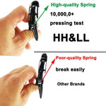 HH&LL 12Pcs Hair Clips for Styling – Wide Teeth & Double-Hinged Design – Alligator Styling Sectioning Clips of Professional Hair Salon Quality (Black without Logo)