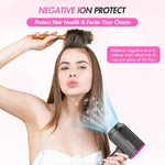 Hair Dryer, 1875 Watts Fast Drying Blow Dryer with Diffuser and Concentrator, Compact Lightweight Hair Dryer for Women and Men - PHamily Hair Care 