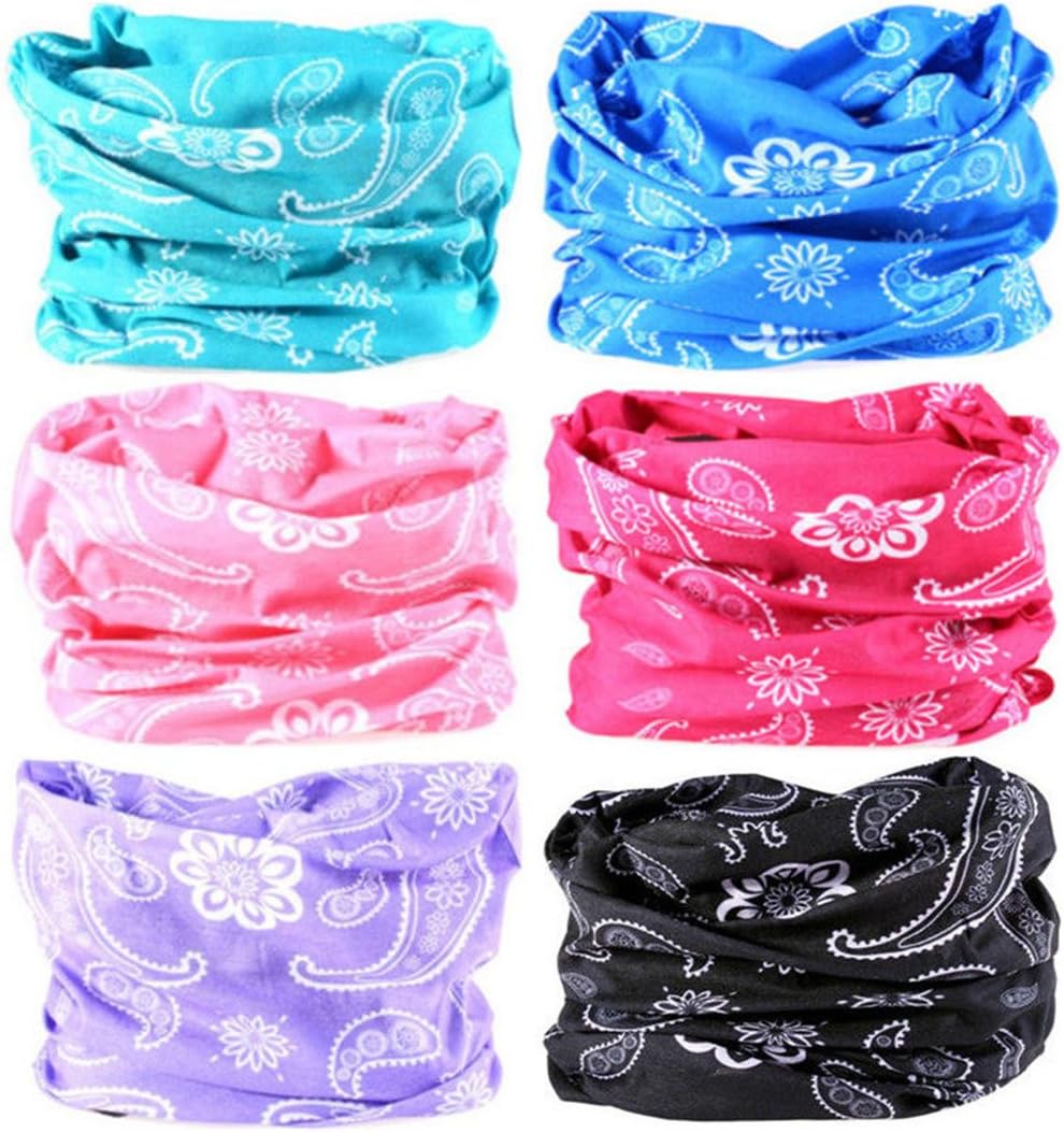 Headband Neck Gaiter Head Wrap Headwear Face Mask Magic Scarf Bandana for Men and Women