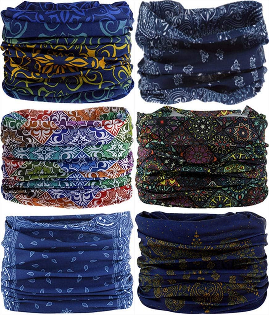 Headband Neck Gaiter Head Wrap Headwear Face Mask Magic Scarf Bandana for Men and Women