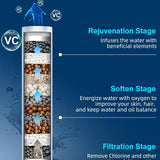 High Pressure Filtered 6 Spray Mode Showerhead