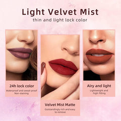 12Pcs Matte Lipstick Lip Makeup Kit, Velvety Liquid Lipstick Waterproof Long Lasting Durable Nude Zodiac Signs Lip Gloss Beauty Cosmetics Gift Box Makeup Set Kit (12 Piece Set)