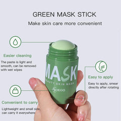 Green Tea Purifying Clay Face Mask, Cleansing Mud Mask for Men and Women, Moisturizing Oil Control Shrink Remove Blackheads, Shrink Pores, Improve Skin Tone (Green Tea)