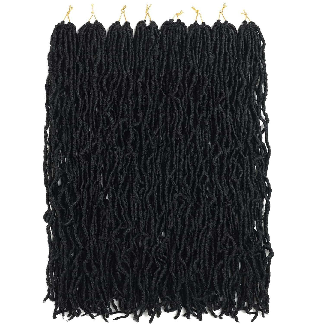 8 Packs Short Faux Locs Crochet Hair - 120 Strands, 12 Inch Soft Wavy ♕TEXTURE: Natural Texture ,Soft Faux Locs Crochet Hair 100% Handmade Low Temperature Synthetic Fiber,No Smell.
♕SIZE:12Inch Short Locs Crochet Hair 15 Strands/Pack,U8 Packs Short Faux Locs Crochet Hair - 120 Strands, 12 Inch Soft Wavy Dreadlocks, Pre-Looped