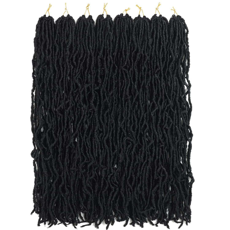 8 Packs Short Faux Locs Crochet Hair - 120 Strands, 12 Inch Soft Wavy ♕TEXTURE: Natural Texture ,Soft Faux Locs Crochet Hair 100% Handmade Low Temperature Synthetic Fiber,No Smell.
♕SIZE:12Inch Short Locs Crochet Hair 15 Strands/Pack,U8 Packs Short Faux Locs Crochet Hair - 120 Strands, 12 Inch Soft Wavy Dreadlocks, Pre-Looped