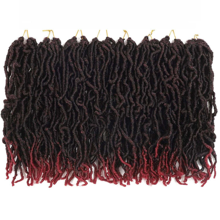 8 Packs Short Faux Locs Crochet Hair - 120 Strands, 12 Inch Soft Wavy ♕TEXTURE: Natural Texture ,Soft Faux Locs Crochet Hair 100% Handmade Low Temperature Synthetic Fiber,No Smell.
♕SIZE:12Inch Short Locs Crochet Hair 15 Strands/Pack,U8 Packs Short Faux Locs Crochet Hair - 120 Strands, 12 Inch Soft Wavy Dreadlocks, Pre-Looped