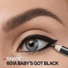 Color Icon Kohl Eyeliner Pencil Black, Long Lasting, Highly Pigmented, No Smudging, Smooth Soft Gliding, Eye Liner Makeup, Baby'S Got Black