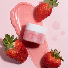 Sweet Dreams Overnight Strawberry Lip Mask - Vitamin E, Aloe Vera and Grape Seed Oil - for Hydrated, Full Looking & Irresistible Lips