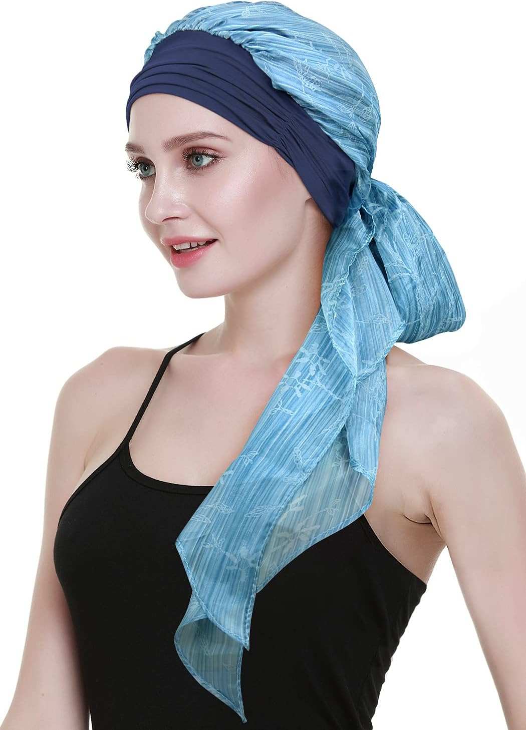 Chemo Headwear Turbans for Women Long Hair Head Scarf Headwraps CancerProduct Description 
Natural 95% bamboo viscose 5%Spandex premium fabric
1st class stunning scarves in 80 patterns and colors including another listing
Full head covWomen Long Hair Head Scarf Headwraps Cancer Hats