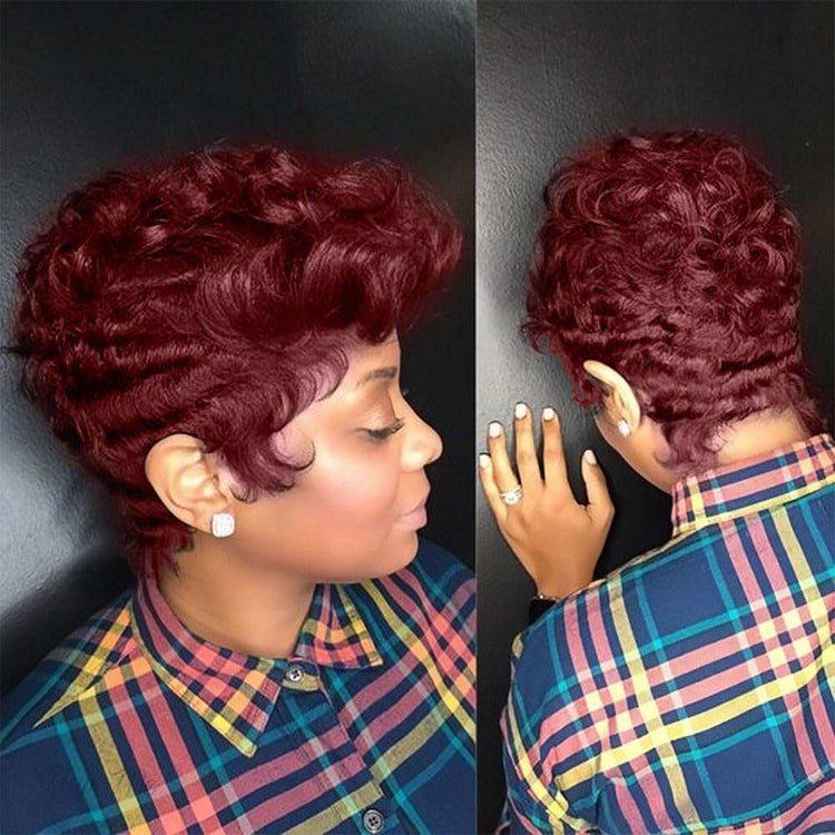 Grey Pixie Cut Wig with Bangs - Short and Fluffy, Natural Wavy Style for Black Women (Grey)











Worried that your wispy locks can't accommodate a bold short hairstyle? The combination of pixie cut hair and Gray color can give you a smartFluffy, Natural Wavy Style