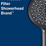 Filtered Shower Head with Handheld, High Pressure 6 Spray Mode Showerhead with Filters, Water Softener Filters Beads for Hard Water - Remove Chlorine - Reduces Dry Itchy Skin, Matte Black