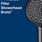 Filtered Shower Head with Handheld, High Pressure 6 Spray Mode Showerhead with Filters, Water Softener Filters Beads for Hard Water - Remove Chlorine - Reduces Dry Itchy Skin, Matte Black